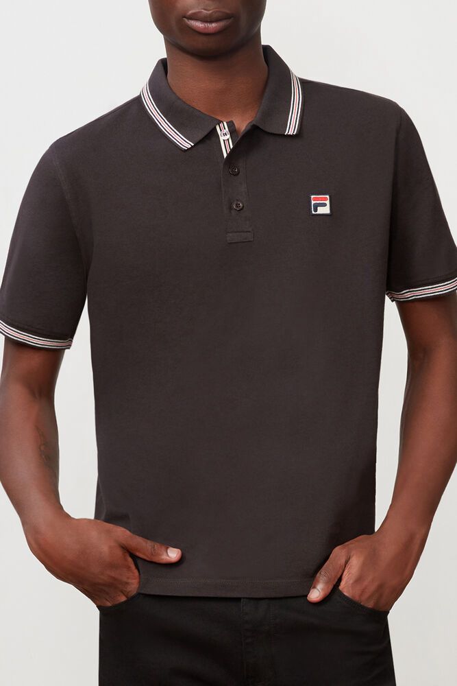 Fila Polo Matcho 3 Mens Black - India TCV-945081